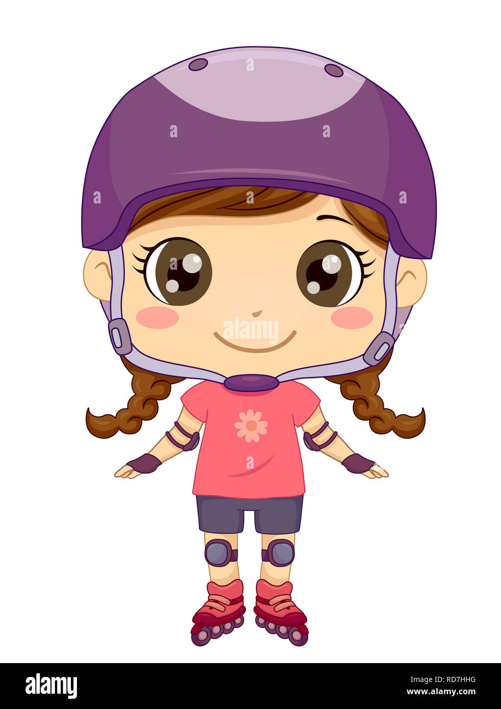 People rollerblading helmet knee pads hires stock photography and