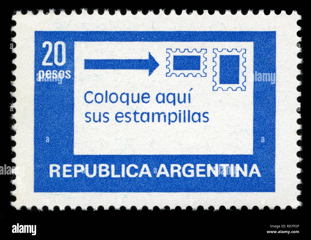 Postage stamp from Argentina in the Postal service series issued in 1978 Stock Photo Alamy
