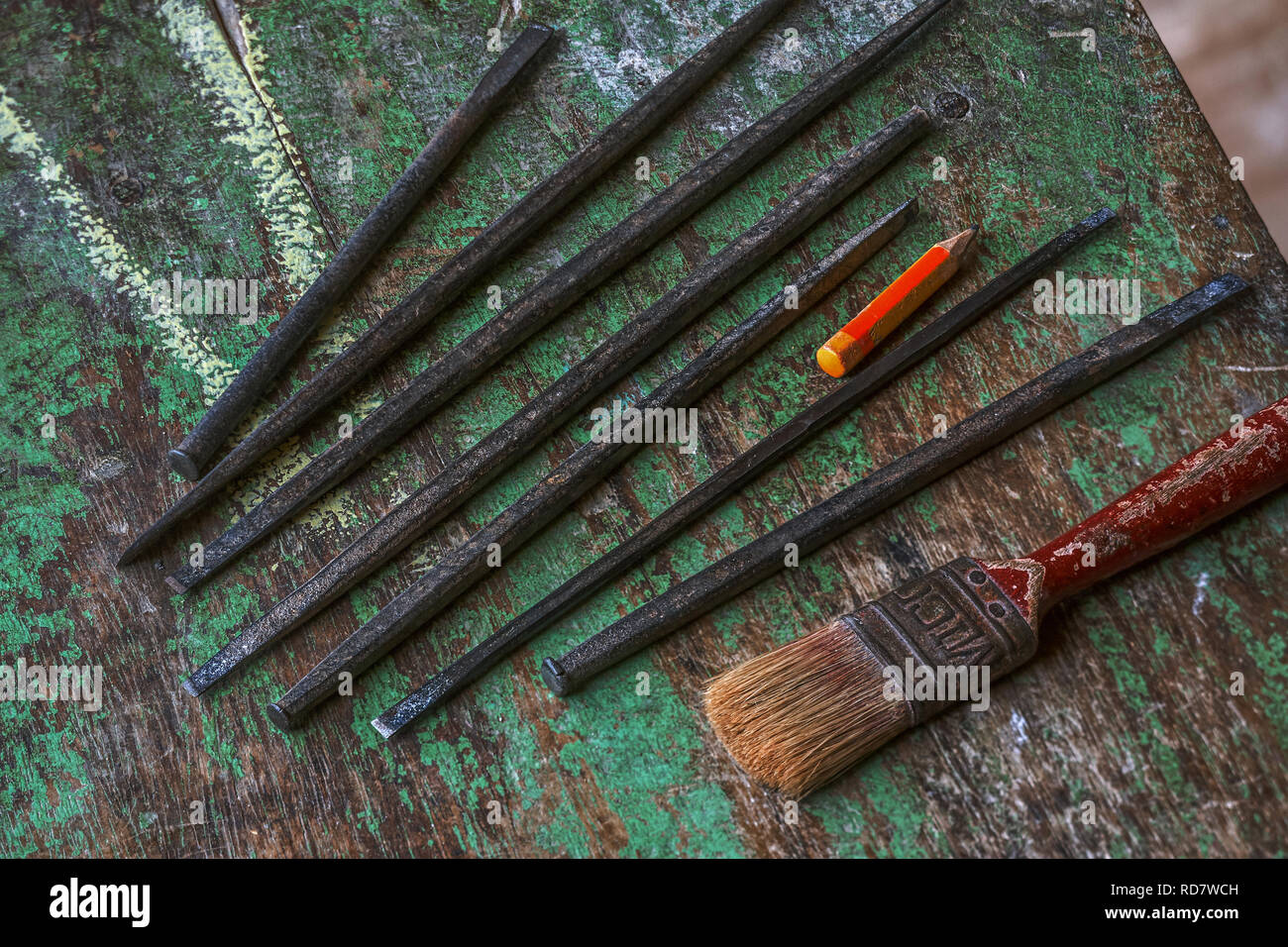 11jul2007 at Statue All different kinds of tools used in