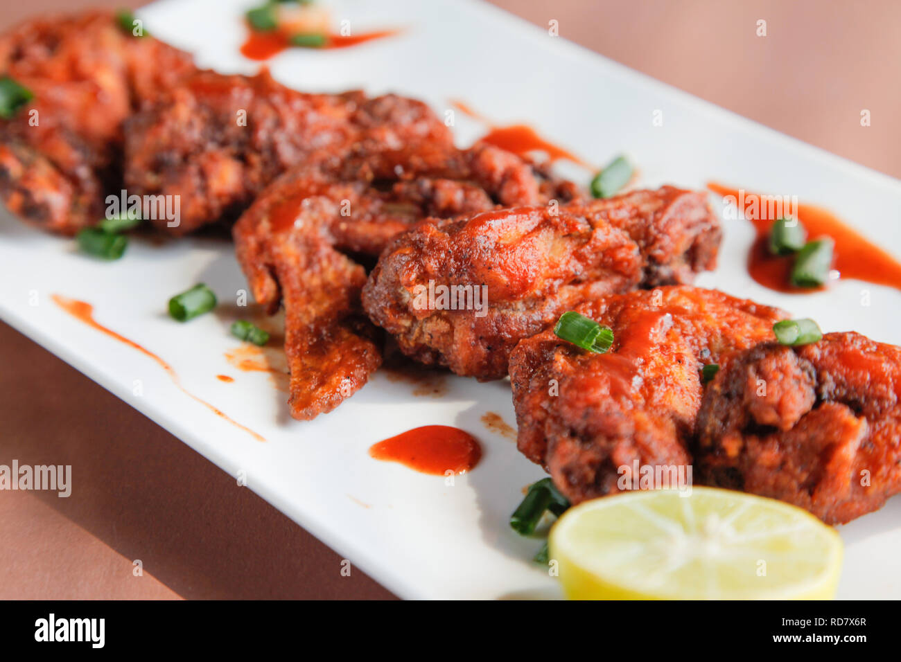 Chicken Wings Chipotle Stock Photo
