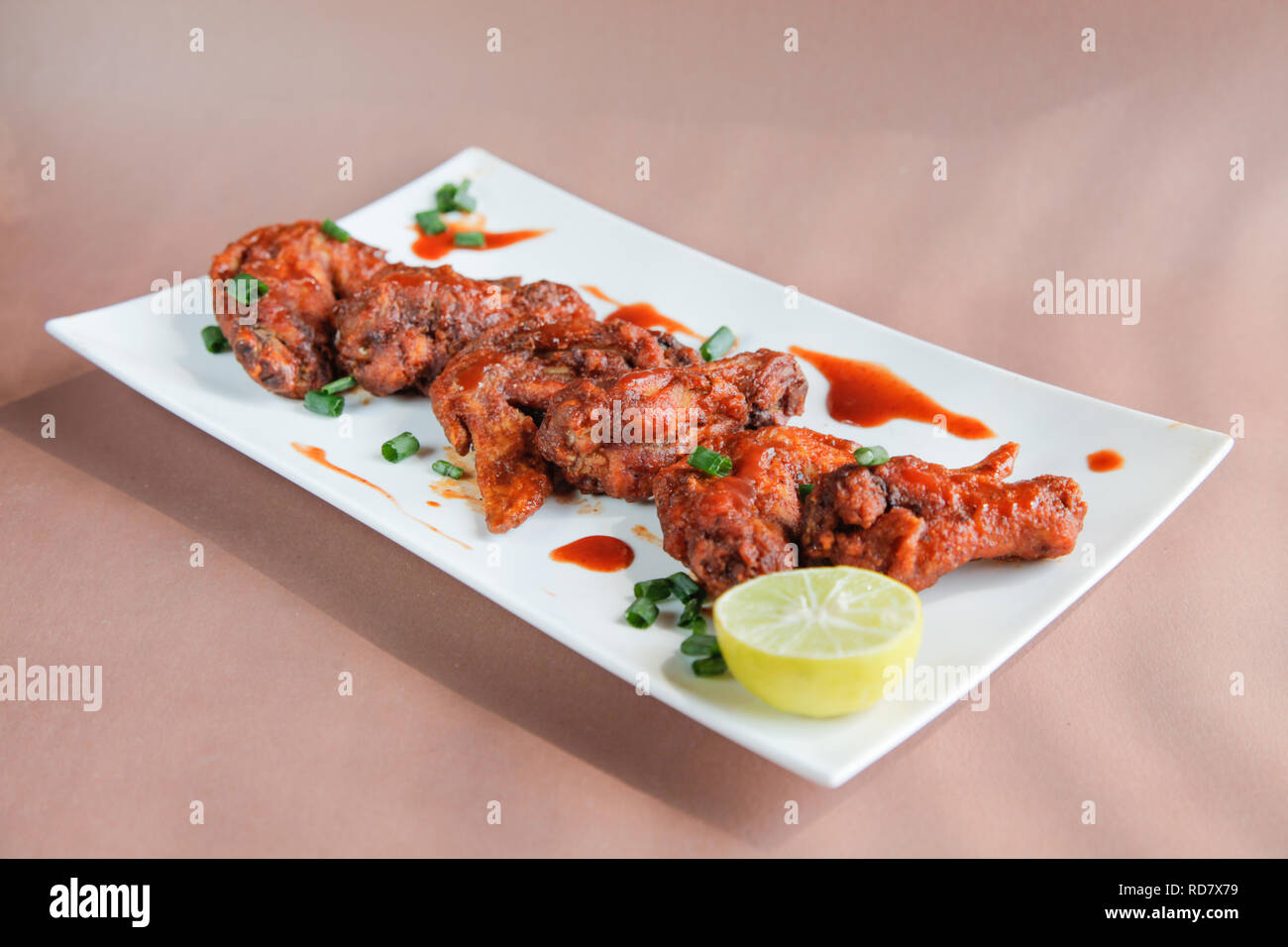 Chipotle Chicken Wings Stock Photo