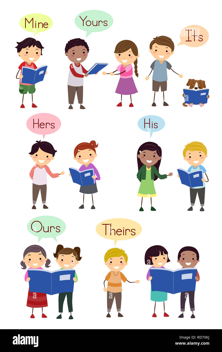 illustration-of-stickman-kids-showing-examples-of-possessive-pronouns-like-mine-yours-its
