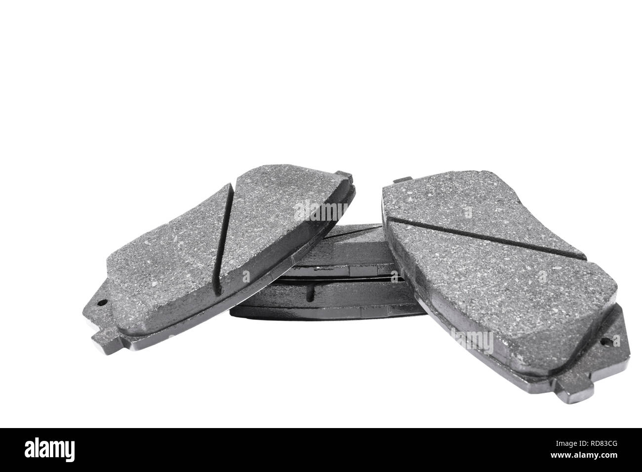 Brake pads isolated on white background. Auto parts. Brake pads