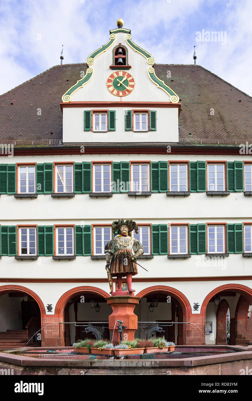 Weil Der Stadt, Germany, Jan 14, 2019: Johannes Kepler's Motherland Old german town near Stuttgart Ancient renaissance architecture of medieval town G Stock Photo