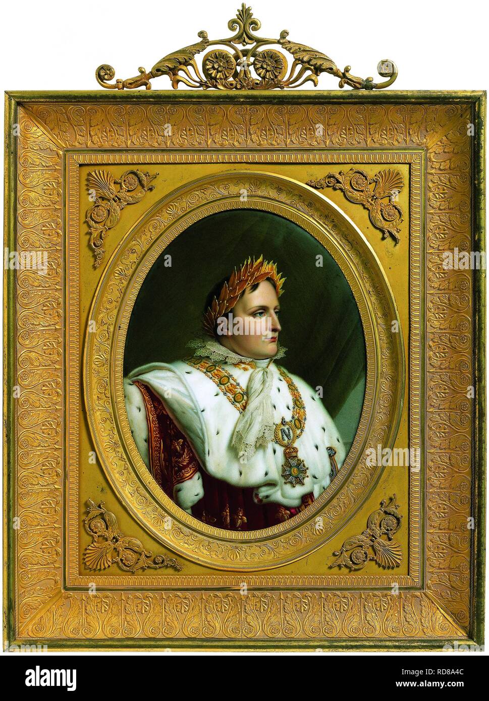 Portrait of Emperor Napoléon I Bonaparte (1769-1821). Museum: Fondation Napoléon. Author: Jaquotot, Marie Victoire. Stock Photo