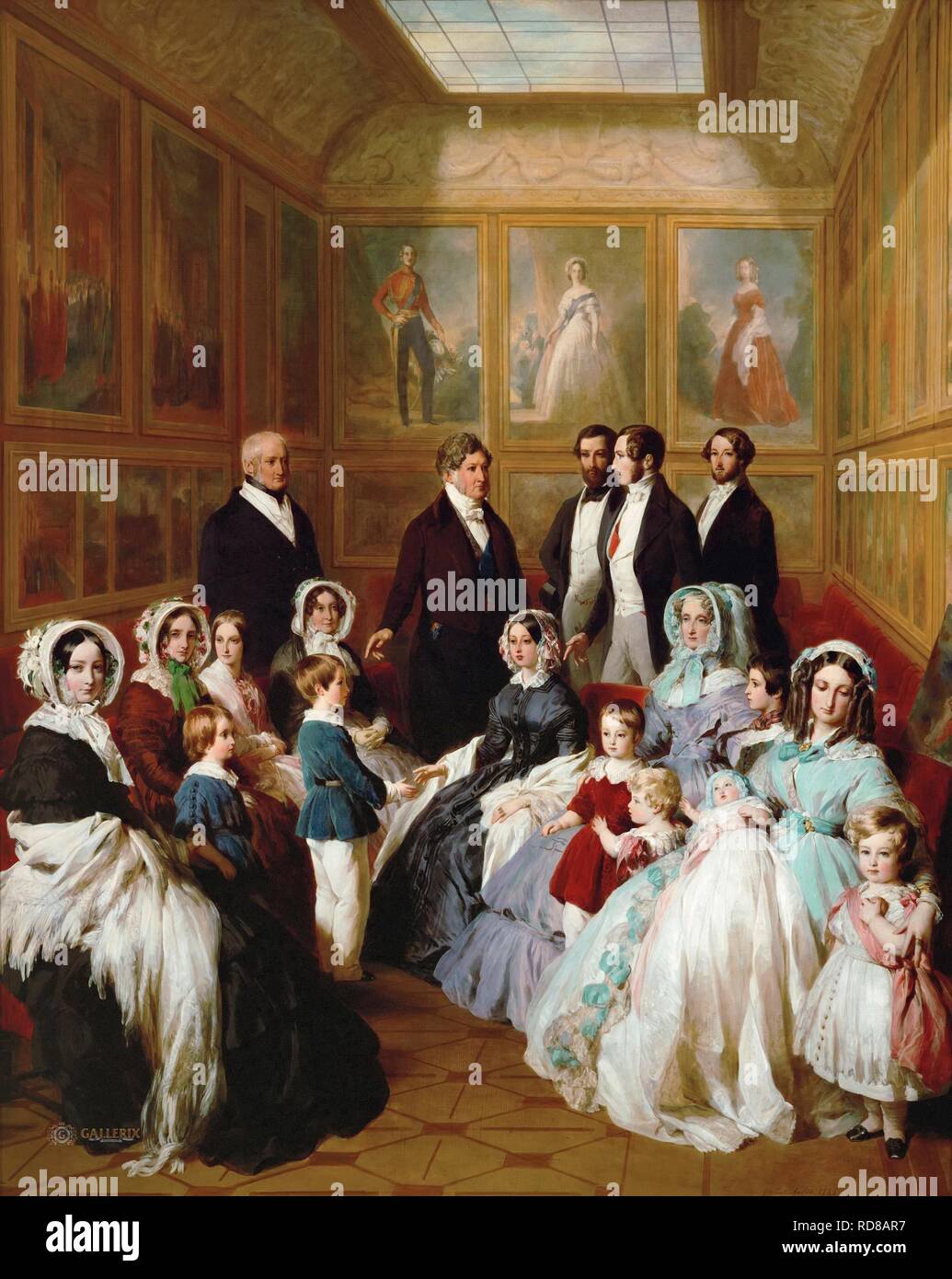 Queen Victoria And Prince Albert With The Family Of King Louis Philippe At The Chateau D Eu Museum Musee De L Histoire De France Chateau De Versailles Author Winterhalter Franz Xavier Stock Photo Alamy