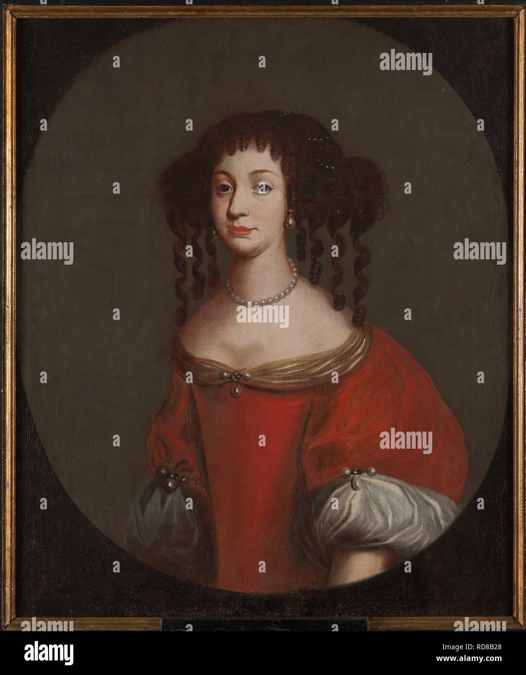 Portrait of princess Maria Amalia of Courland (1653-1711), Landgravine of Hesse-Kassel. Museum: Nationalmuseum Stockholm. Author: ANONYMOUS. Stock Photo