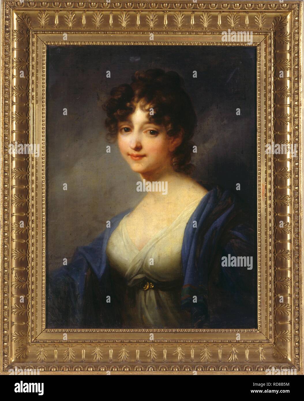 Princess Wilhelmine of Courland, Duchess of Sagan (1781-1839). Museum: Ateneum, Helsinki. Author: Grassi, Józef. Stock Photo