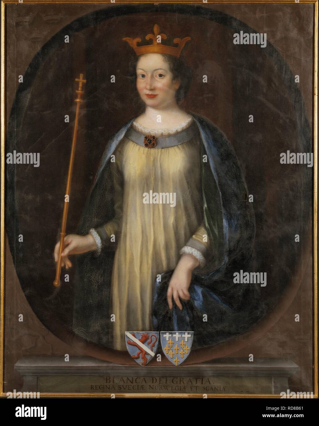 Queen Blanche of Namur. Museum: Nationalmuseum Stockholm. Author: ANONYMOUS. Stock Photo
