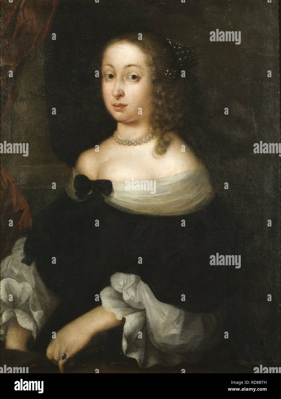 Portrait of Hedvig Eleonora of Holstein-Gottorp (1636-1715), Queen of Sweden. Museum: Nationalmuseum Stockholm. Author: Vallari, Nicolas. Stock Photo