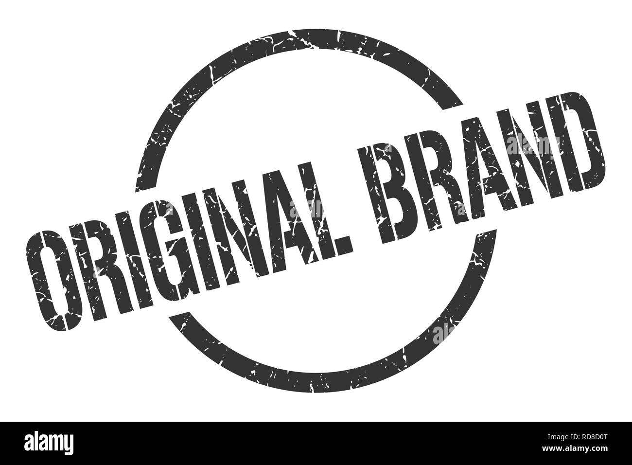 original brand black round stamp Stock Vector Image & Art - Alamy