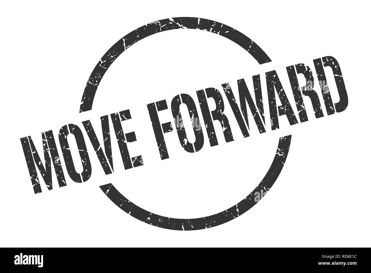 Move forward stamp Black and White Stock Photos & Images - Alamy
