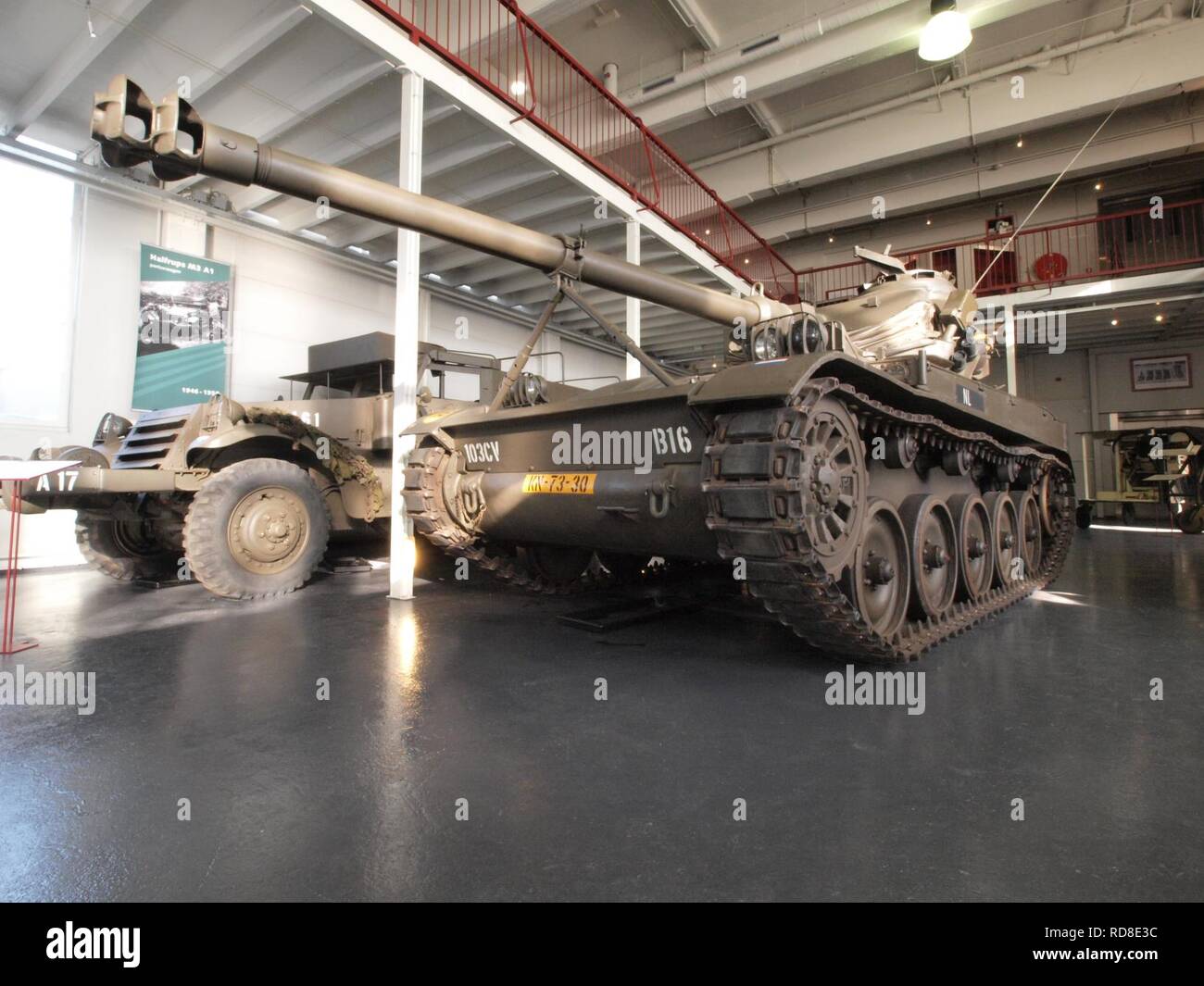 AMX-13 Lt tank 2D 105 mm pic04. Stock Photo