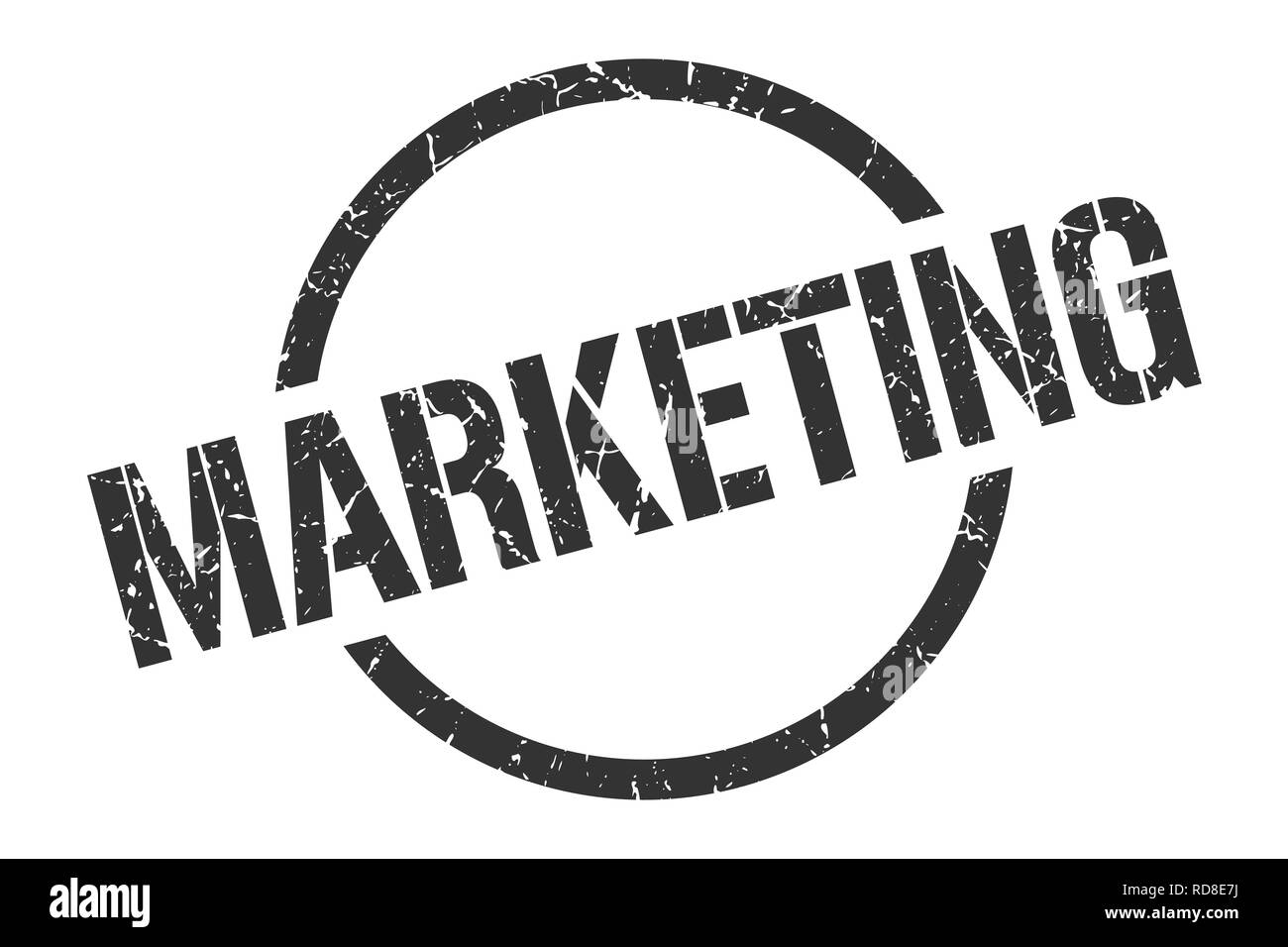 marketing black round stamp Stock Vector Image & Art - Alamy