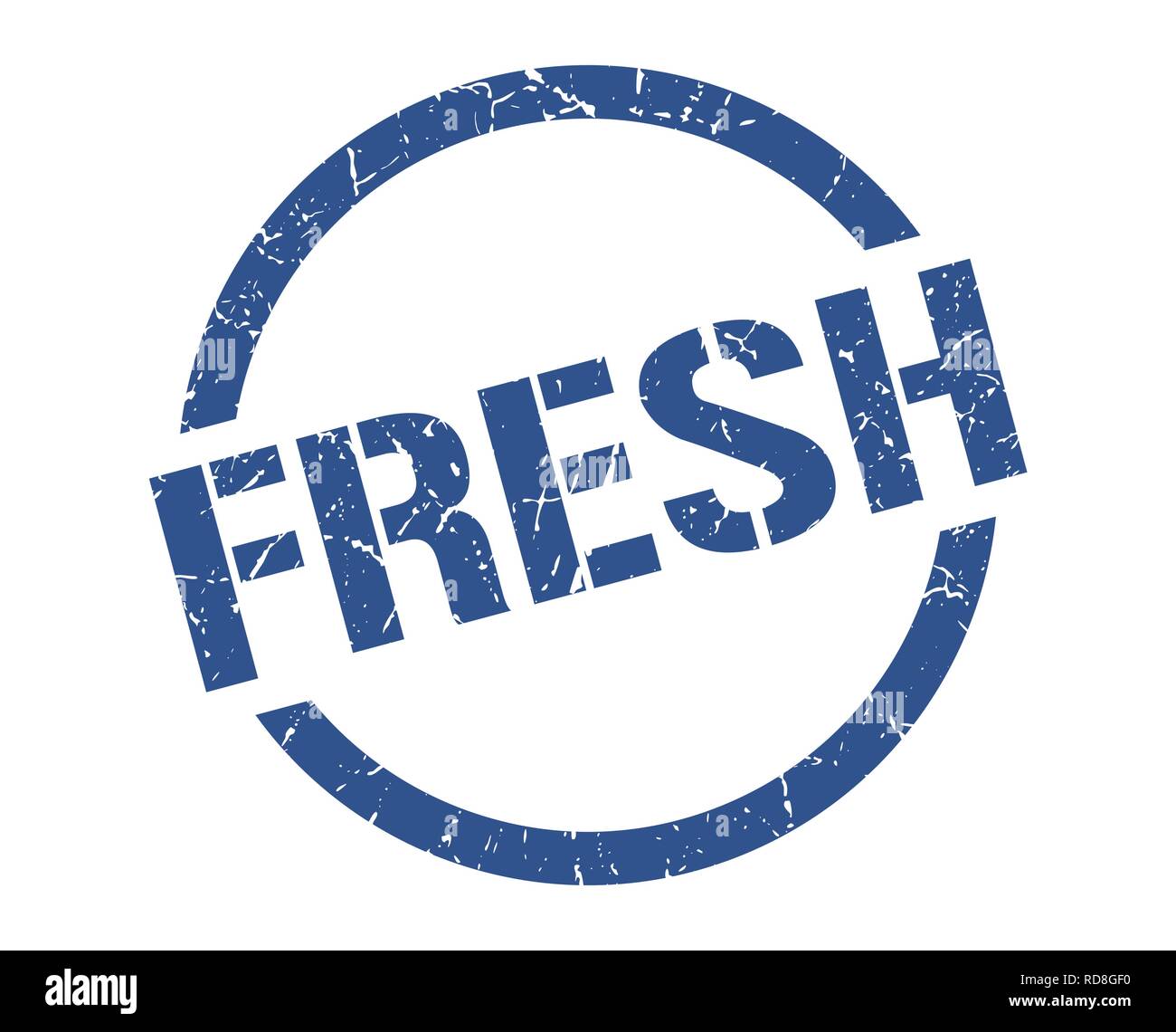 fresh blue round stamp Stock Vector Image & Art - Alamy