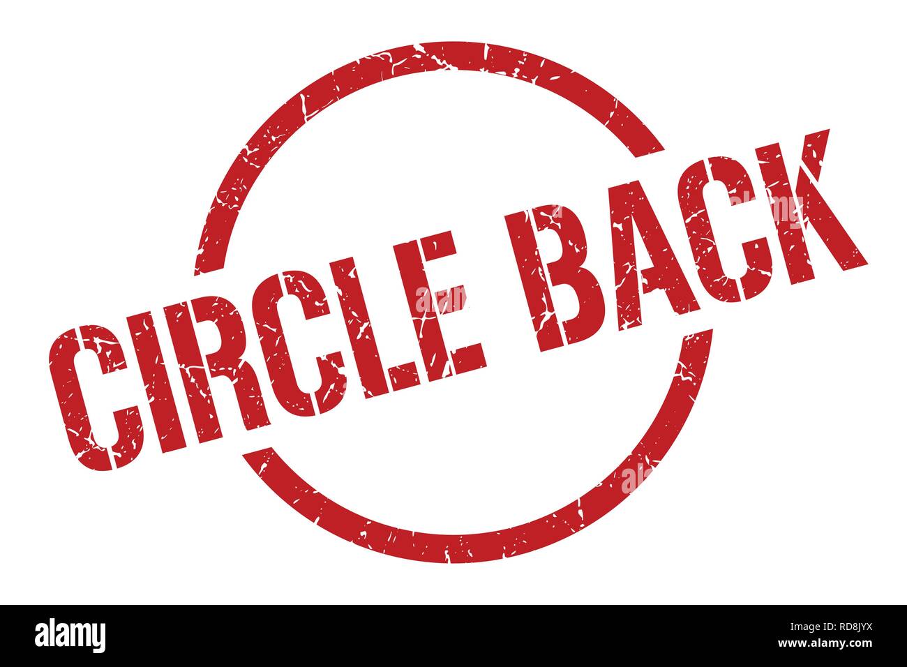 circle back red round stamp Stock Vector Image & Art Alamy