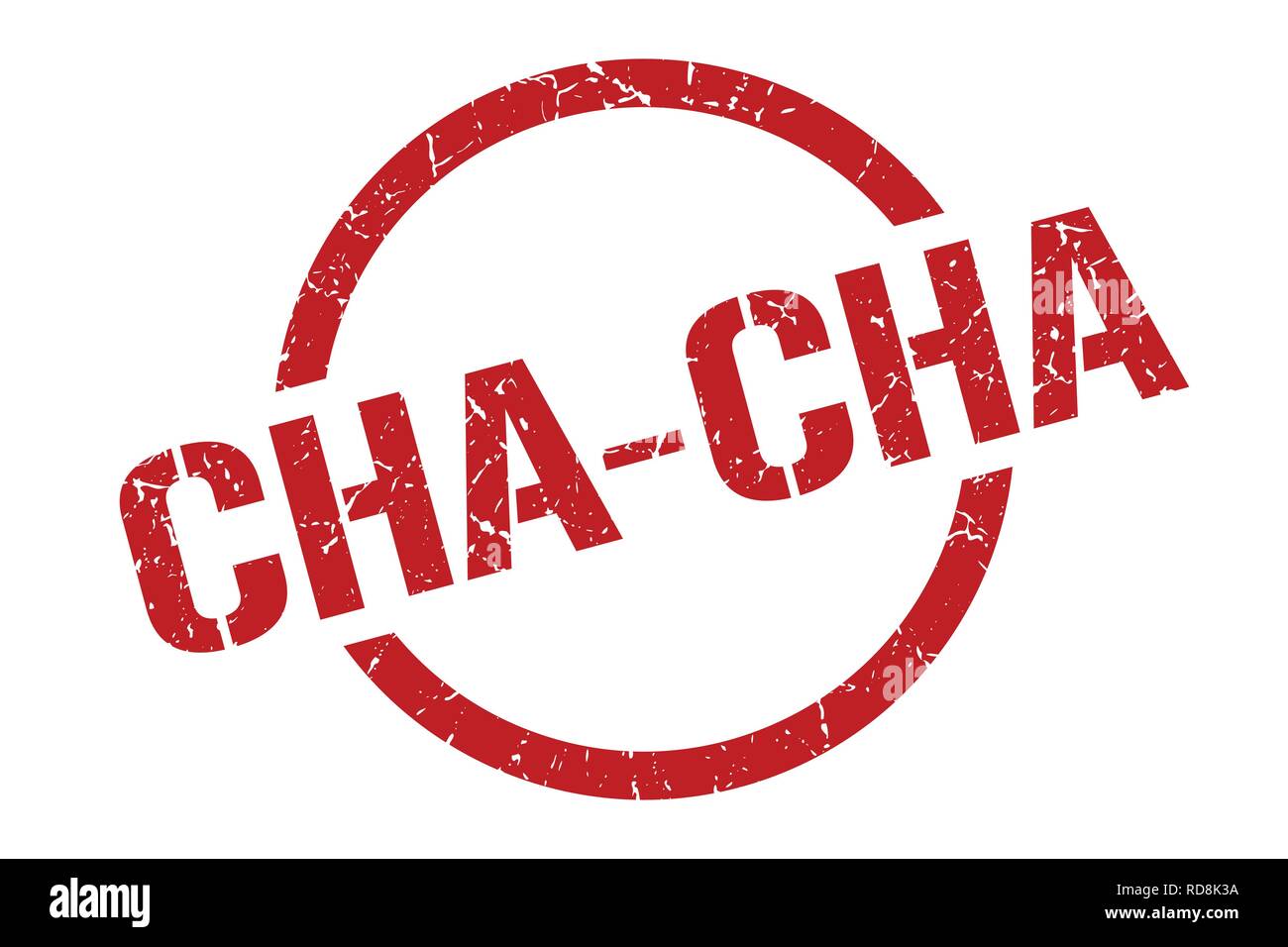 cha-cha red round stamp Stock Vector Image & Art - Alamy