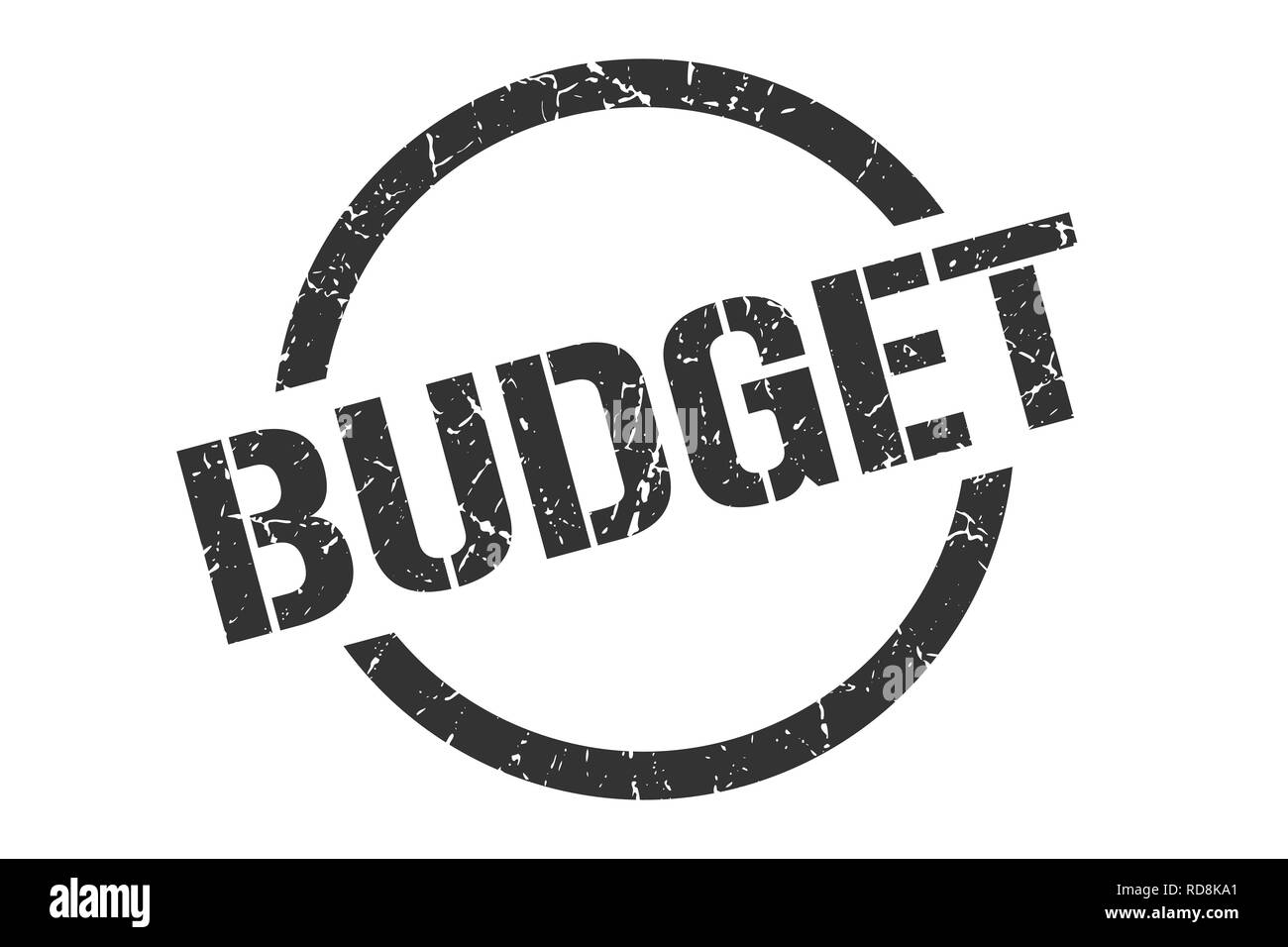budget black round stamp Stock Vector Image & Art - Alamy