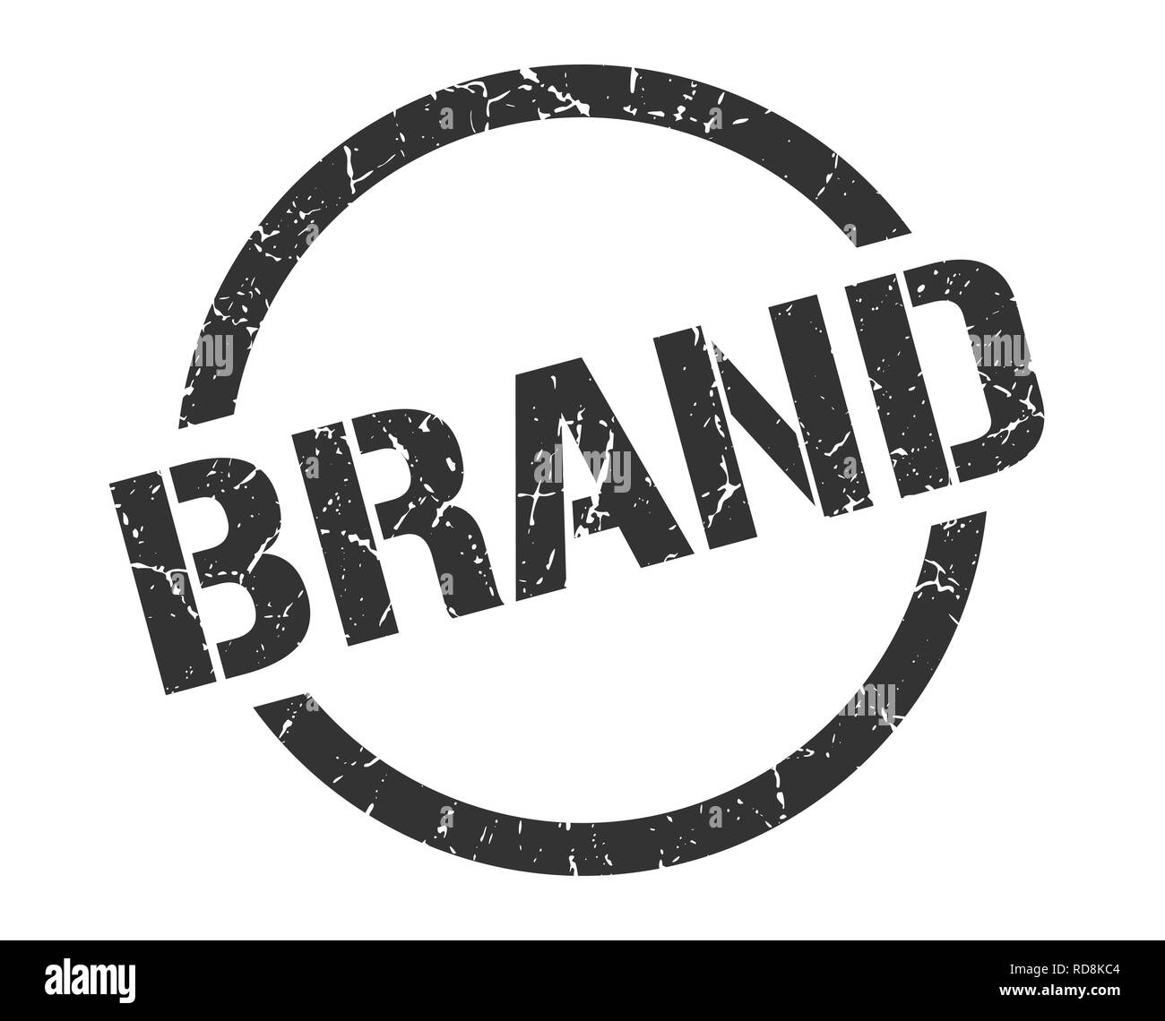 brand black round stamp Stock Vector Image & Art - Alamy