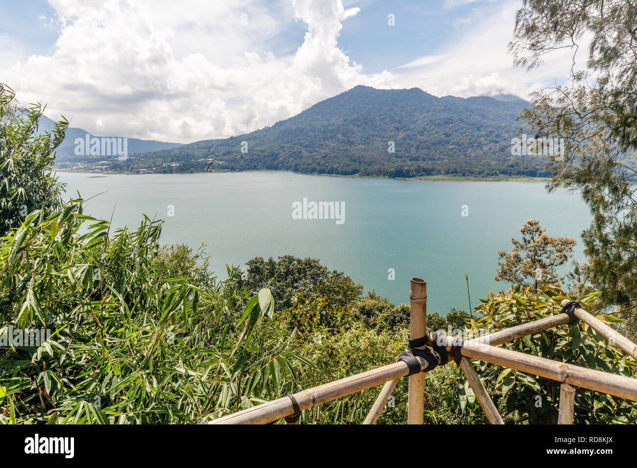 View of Buyan lake (Danau Buyan) from the top. Bedugul, Buleleng, Bali,  Indonesia Stock Photo - Alamy