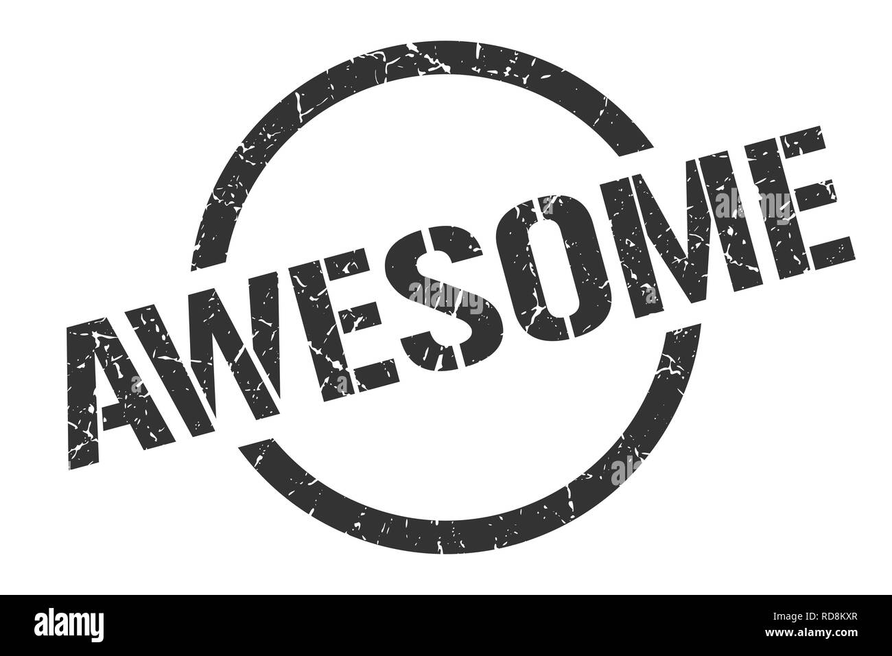awesome black round stamp Stock Vector Image & Art - Alamy