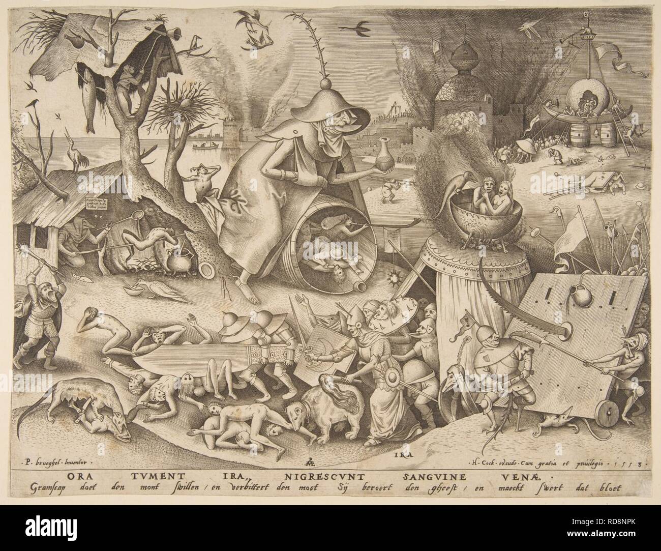 Anger (Ira), from the series The Seven Deadly Sins Stock Photo - Alamy