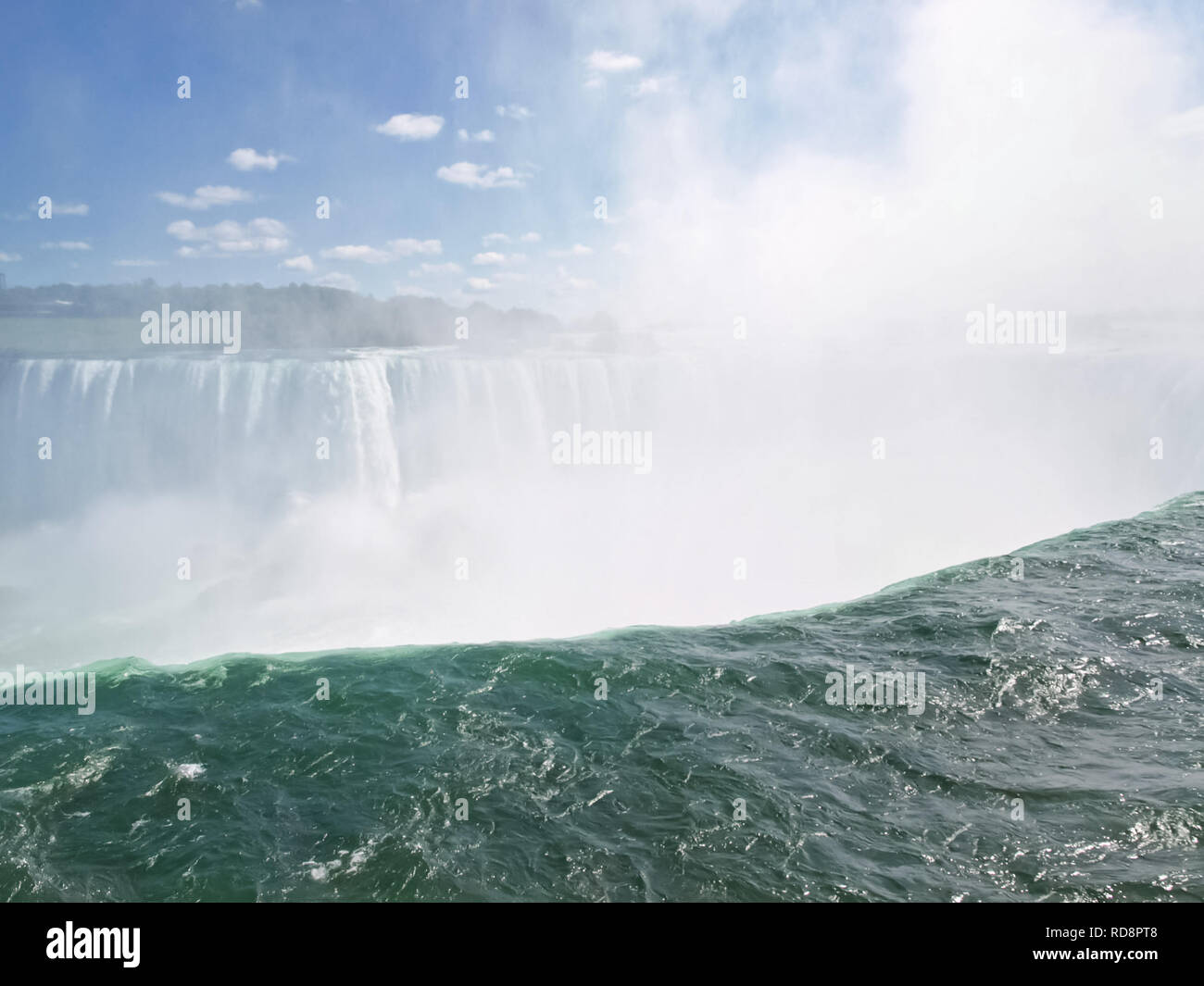 Niagara Falls, a complex of waterfalls on the Niagara River Stock Photo