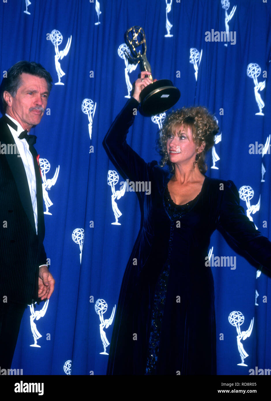 PASADENA, CA - SEPTEMBER 19: Actor Tom Skerritt and actress Kathy Baker attends the 45th Annual Primetime Emmy Awards on September 19, 1993 at Pasadena Civic Auditorium in Pasadena, California. Photo by Barry King/Alamy Stock Photo Stock Photo