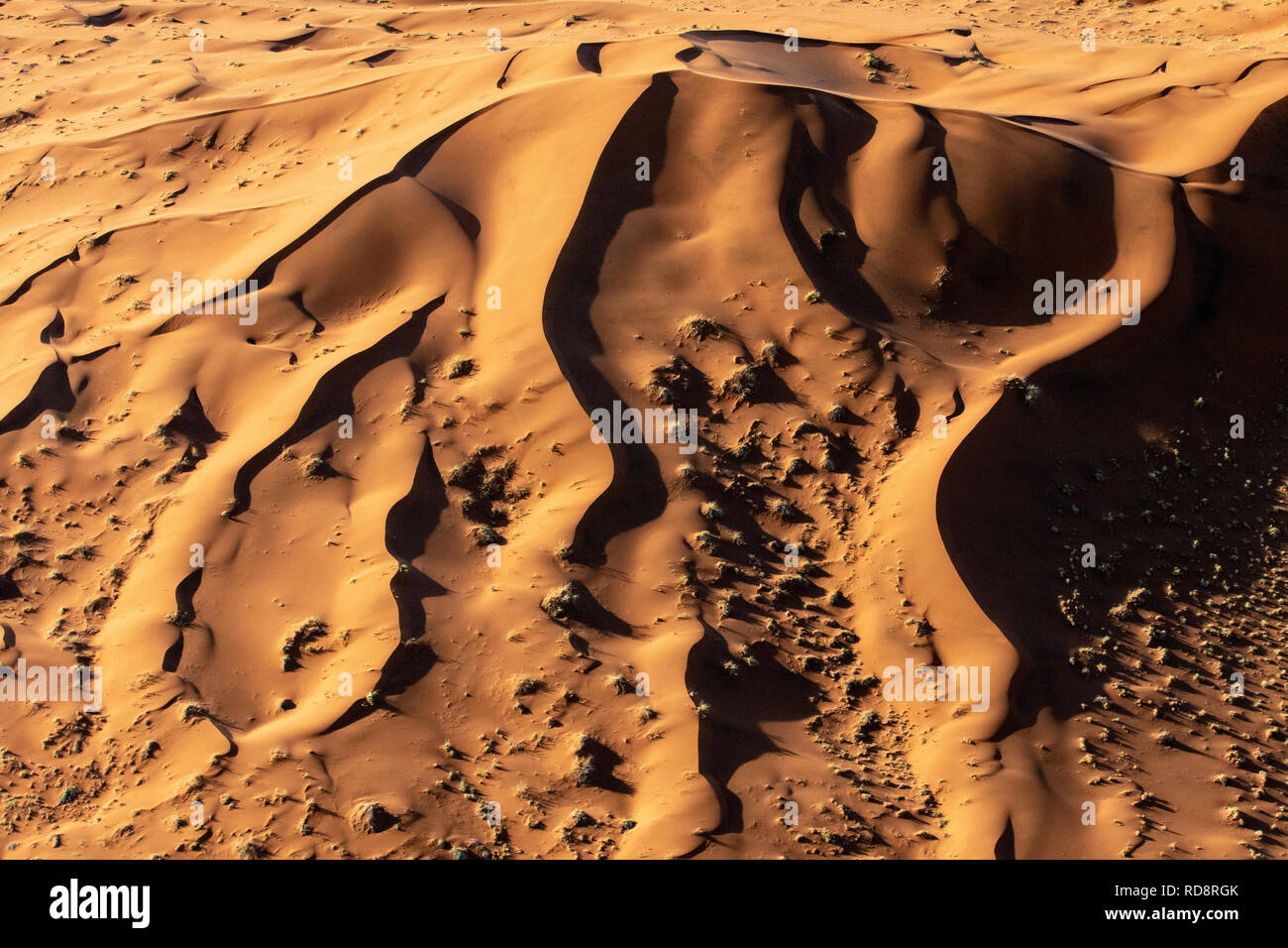 Aerial View of Namib-Naukluft National Park, Namibia, Africa Stock Photo