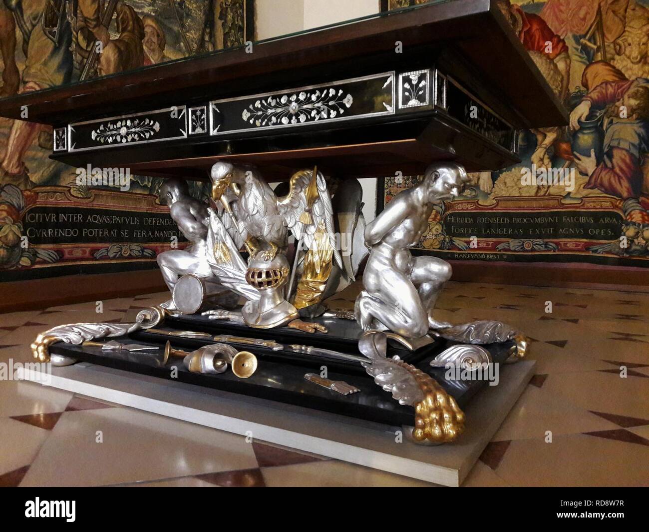 Anonymous Games table with heraldic white eagle 05 Stock Photo - Alamy