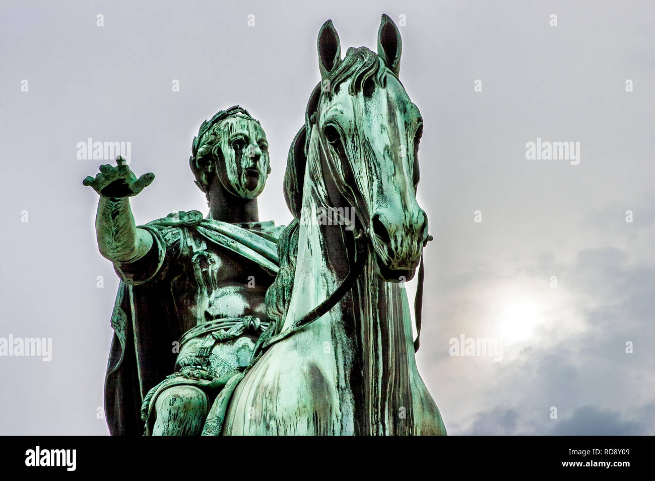 Equestrian statue and monument of Emperor Joseph II at the Josefsplatz ...