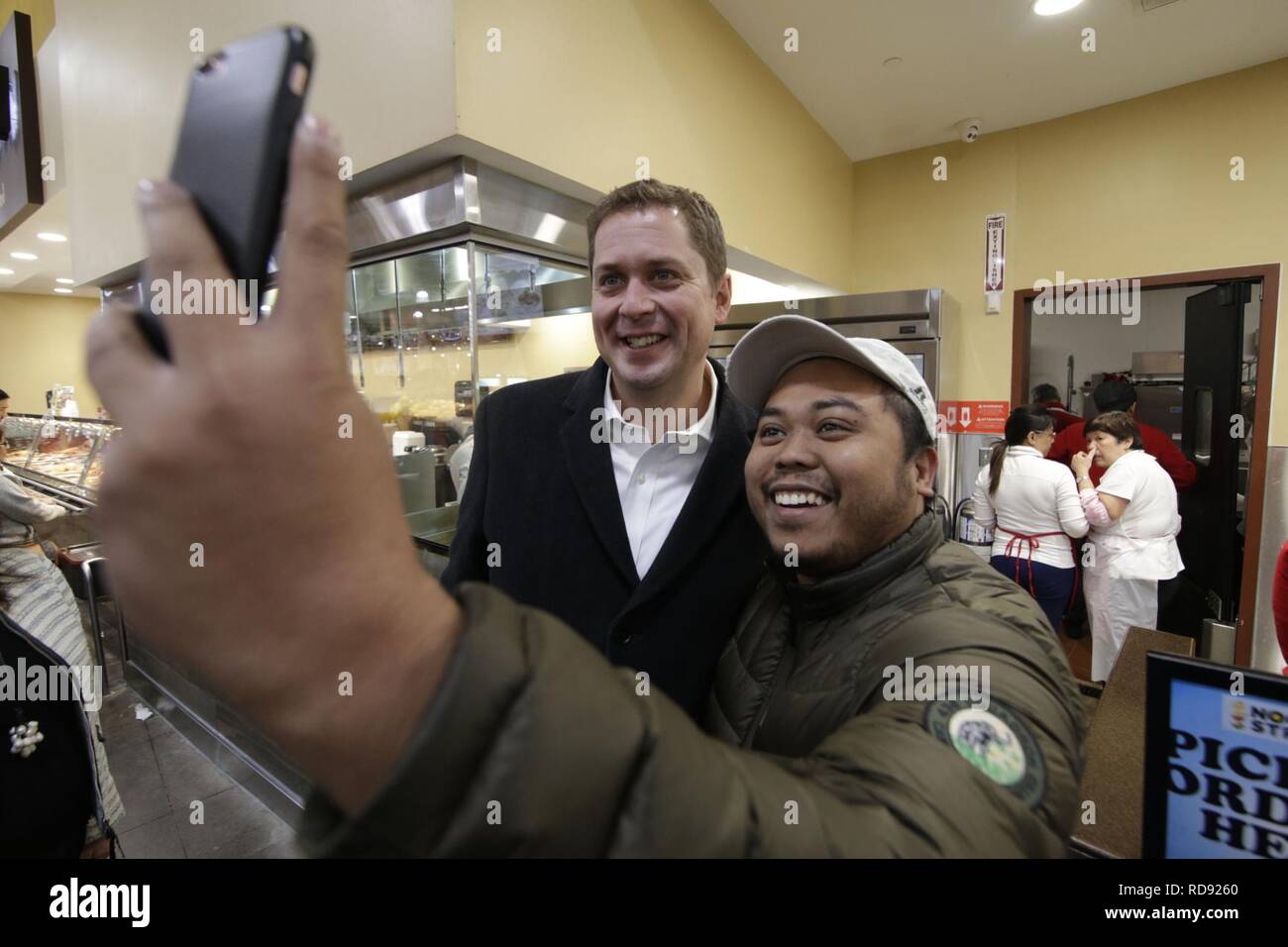 Andrew Scheer at Jollibee - 2018 (32114984768). Stock Photo