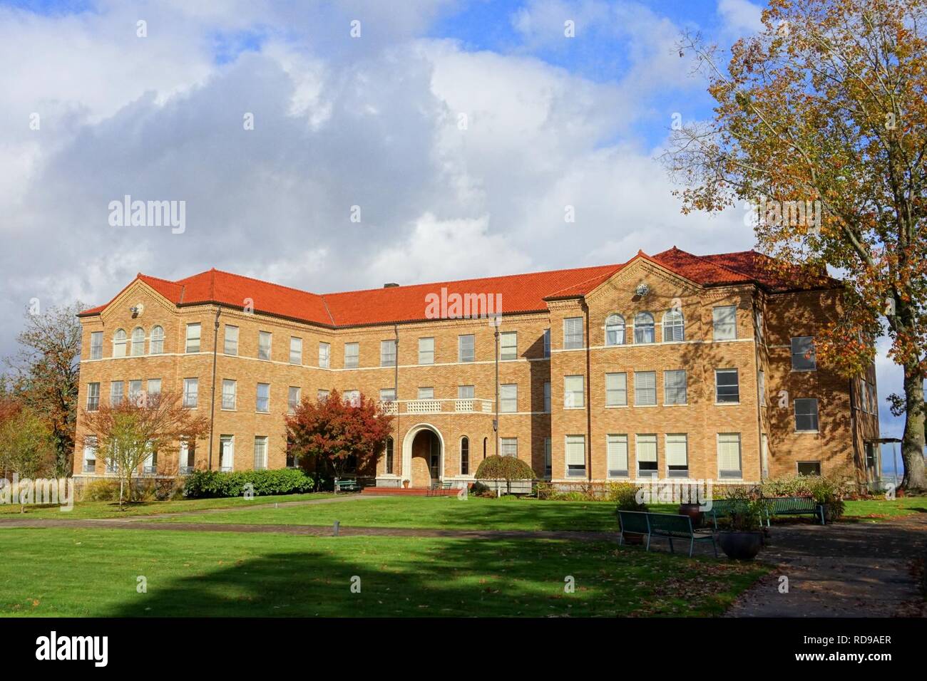 Anselm Hall Mount Angel Abbey Mount Angel, Oregon Stock Photo Alamy