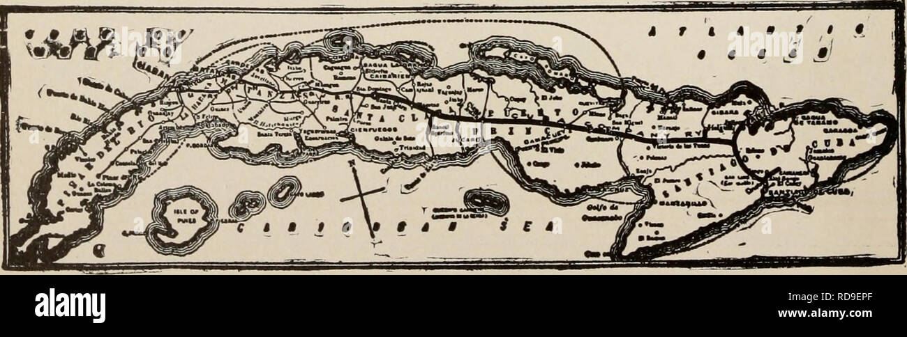 . The Cuba review. Cuba -- Periodicals. Map of The Cuba RaUroad VUASX MEMTiOH THE CUBA REVIEW wh«m wiiriire to A*vxRTii»t.. Please note that these images are extracted from scanned page images that may have been digitally enhanced for readability - coloration and appearance of these illustrations may not perfectly resemble the original work.. Munson Steamship Line. New York : Munson Steamship Line Stock Photo