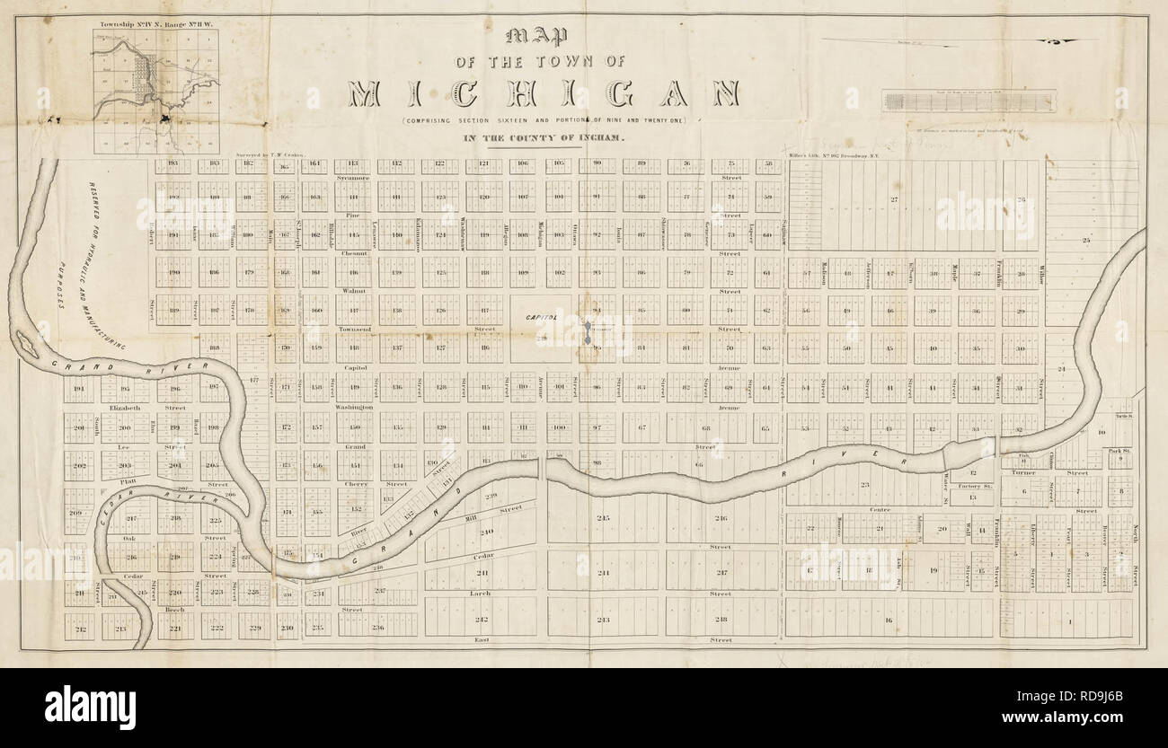 Subdivision Plat Maps Michigan Plat Map High Resolution Stock Photography And Images - Alamy