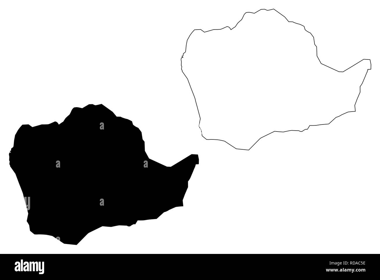 Kinshasa Province (Democratic Republic of the Congo, DR Congo, DRC, Congo-Kinshasa) map vector illustration, scribble sketch Leopoldville map Stock Vector