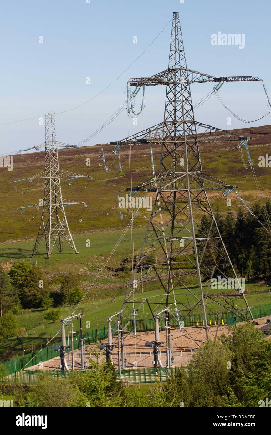 Electricity pylons , due to removed with the power lines put under