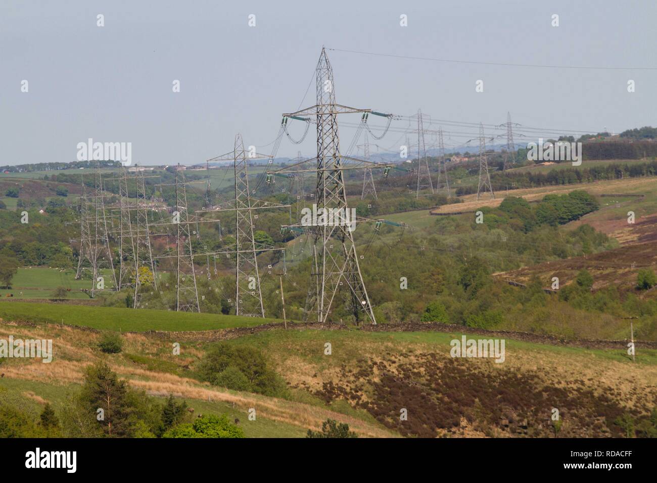 Electricity pylons , due to removed with the power lines put under