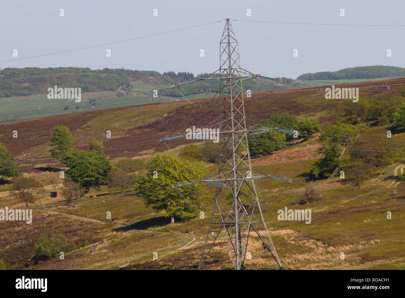 Electricity pylons , due to removed with the power lines put under