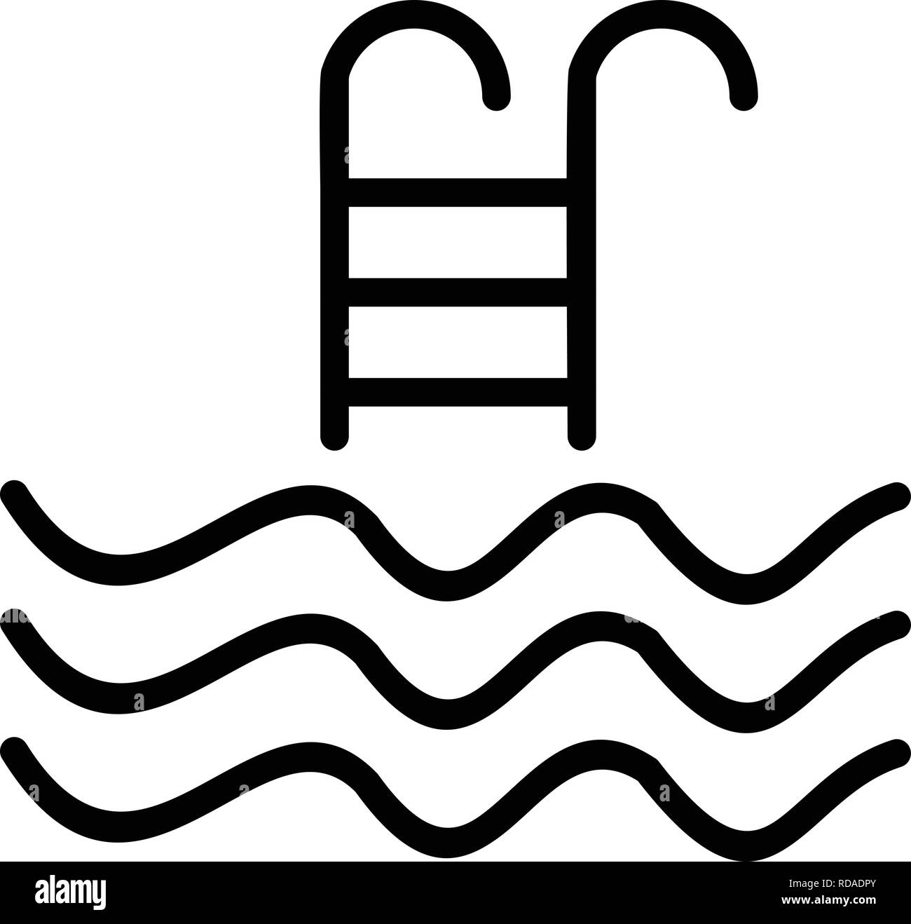 Swimming Pool Sign Icon Vector Illustration For Personal And Commercial ...