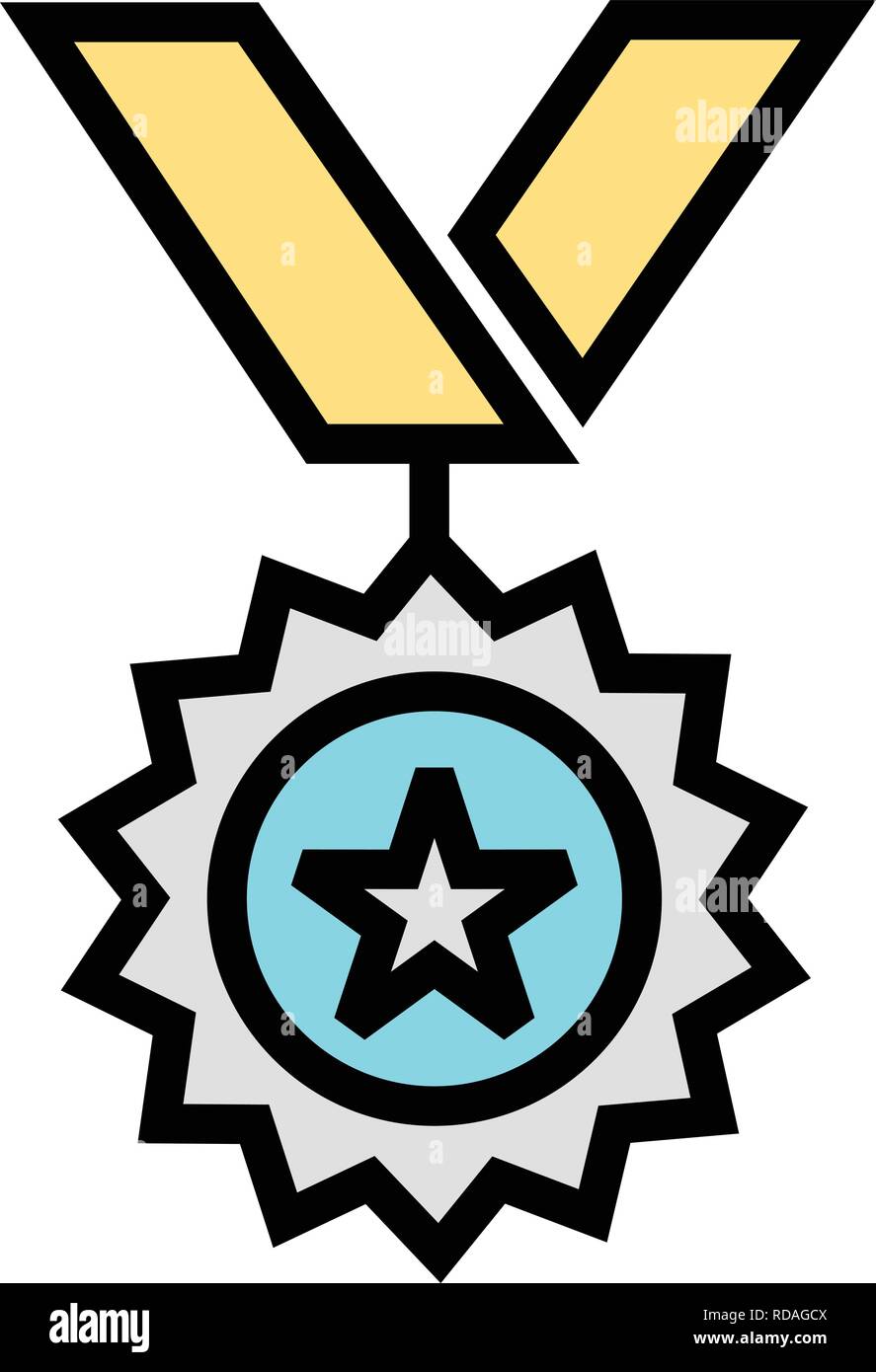 Medal Sign Icon Vector Illustration For Personal And Commercial Use... Clean Look Trendy Icon... Stock Vector