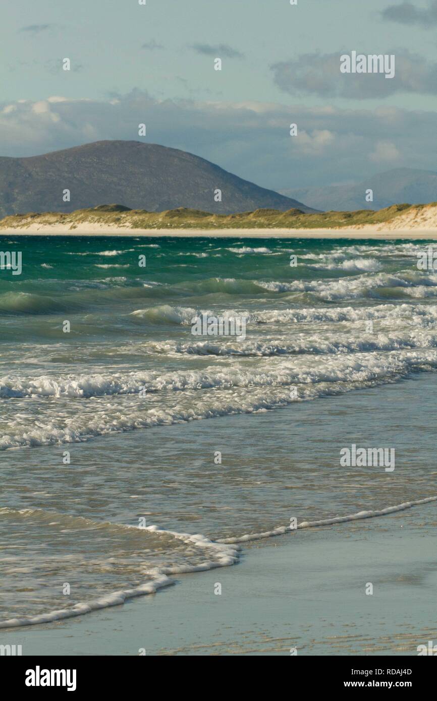 West beach , white beach at low tide ,Atlantic facing beach Stock Photo