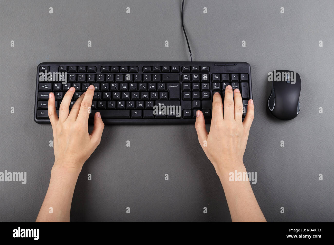 Someone Using A Keyboard Female hands using text input hi-res stock photography and images - Alamy