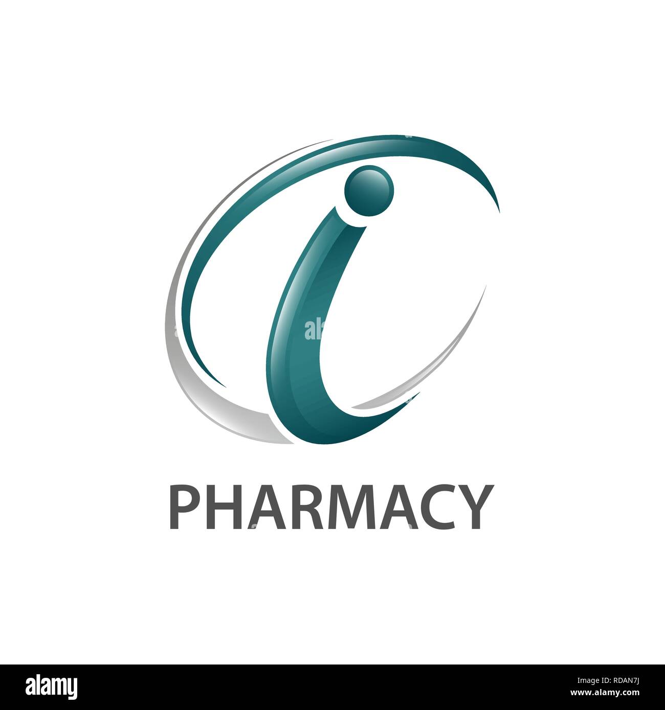 Pharmacy initial letter i logo concept design. Symbol graphic template element vector Stock Vector