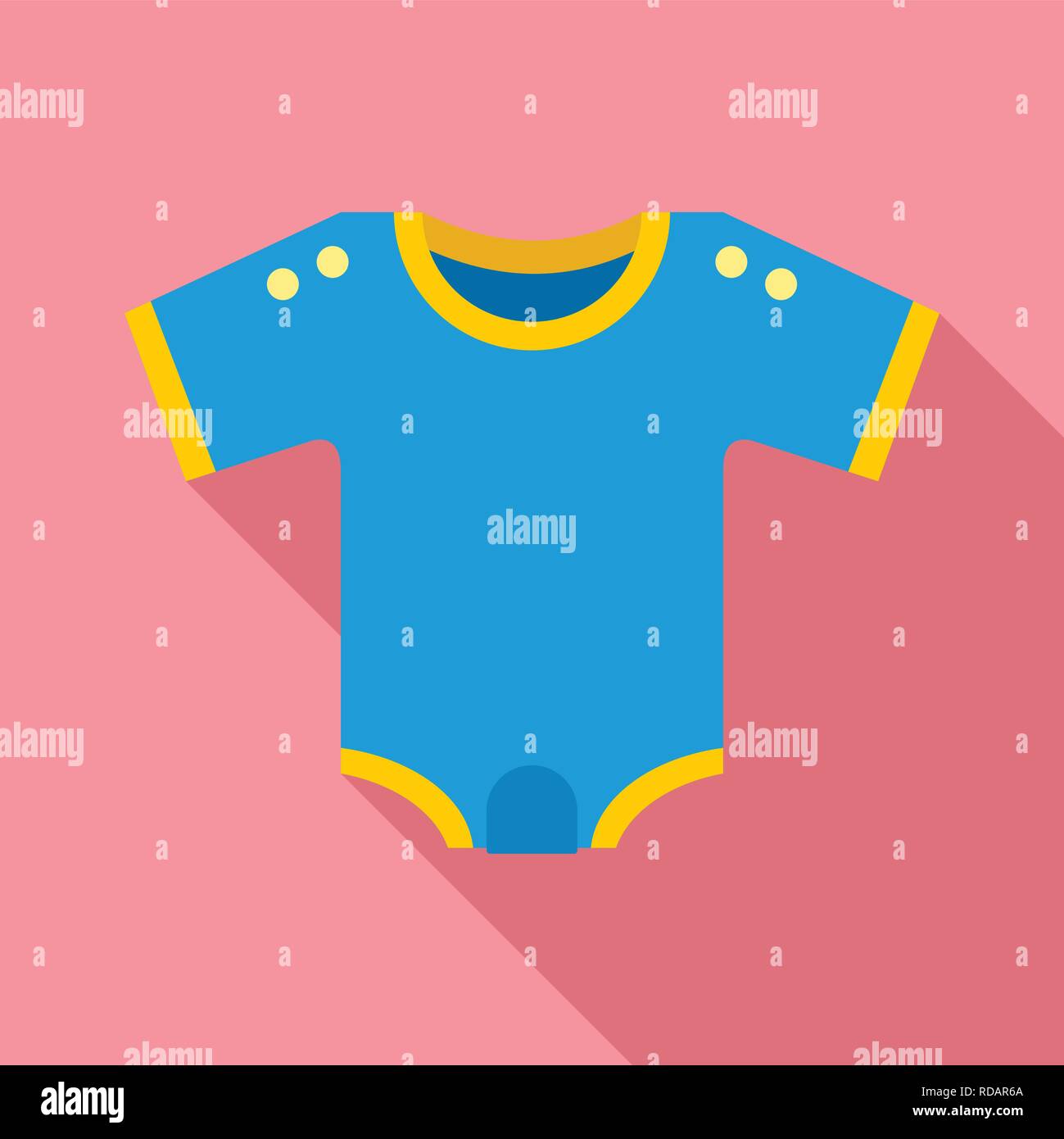 Kid clothes icon. Flat illustration of kid clothes vector icon for web design Stock Vector