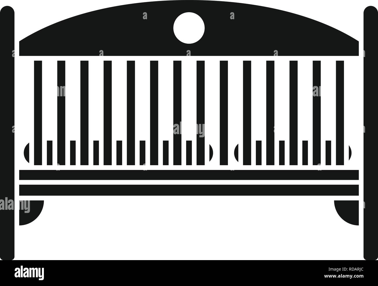Baby Crib Icon Simple Illustration Of Baby Crib Vector Icon For