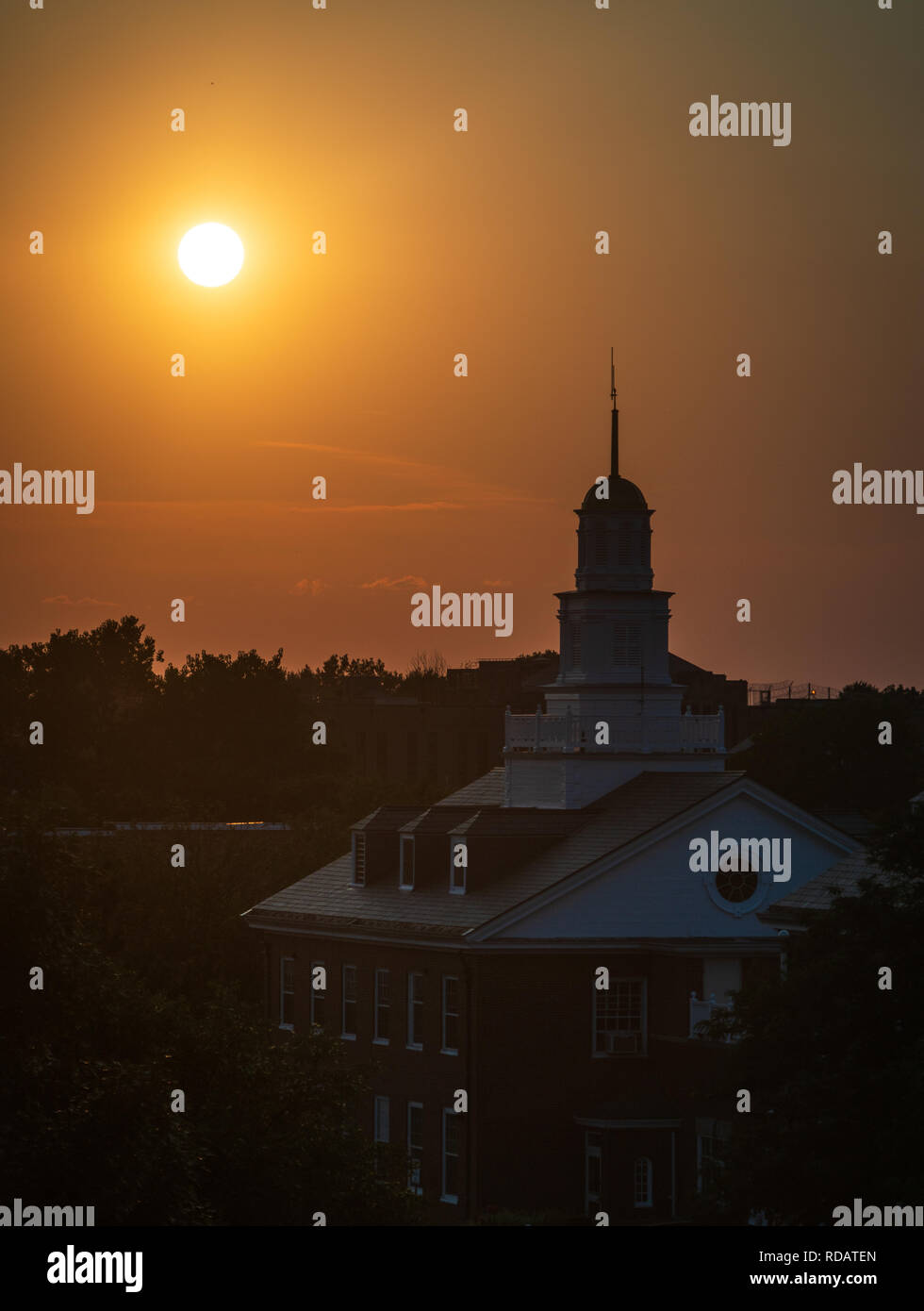 The historic city of Auburn in the New York Finger Lakes area Stock