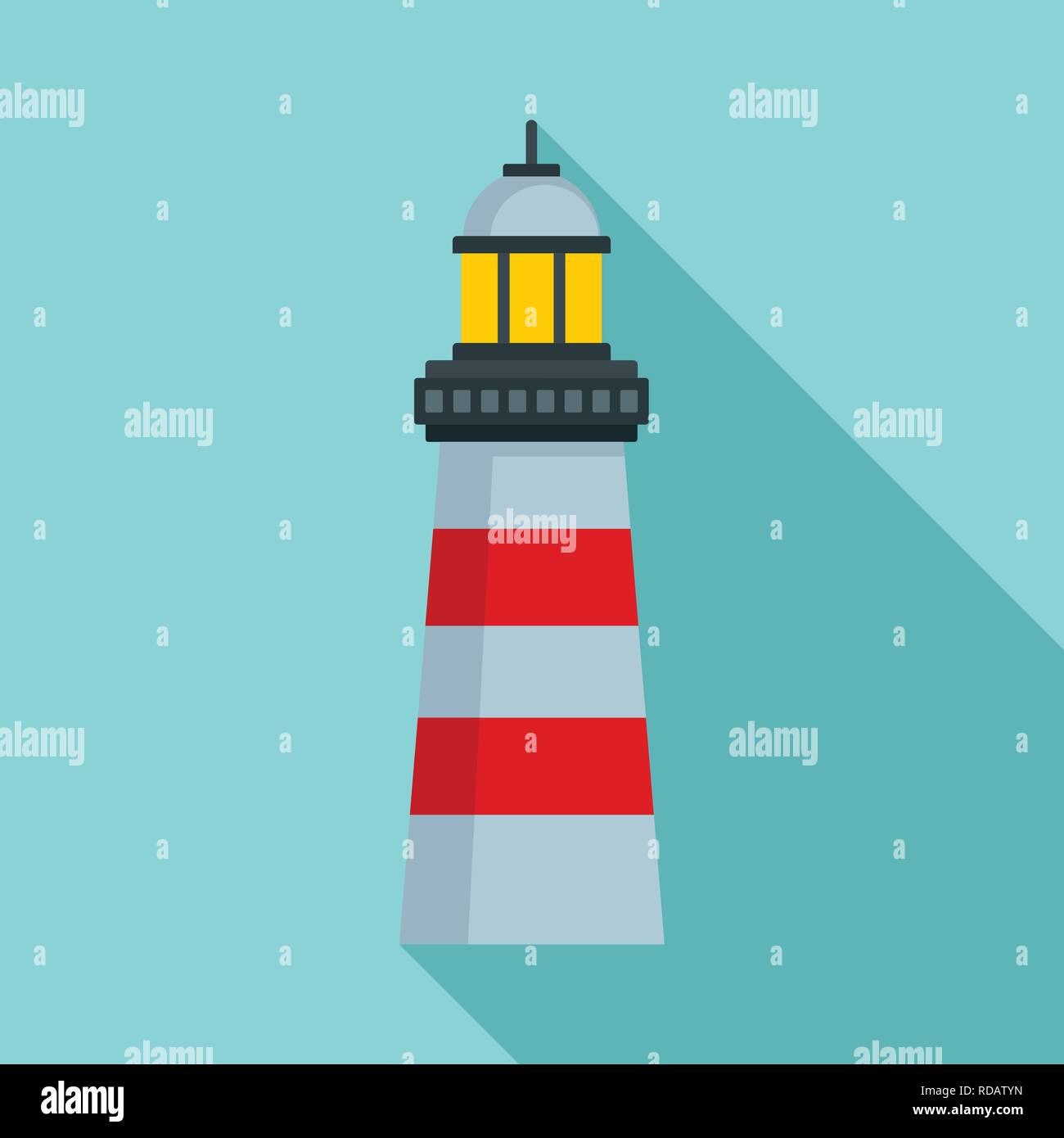 Coast Lighthouse Icon Flat Illustration Of Coast Lighthouse Vector Icon For Web Design Stock 4233