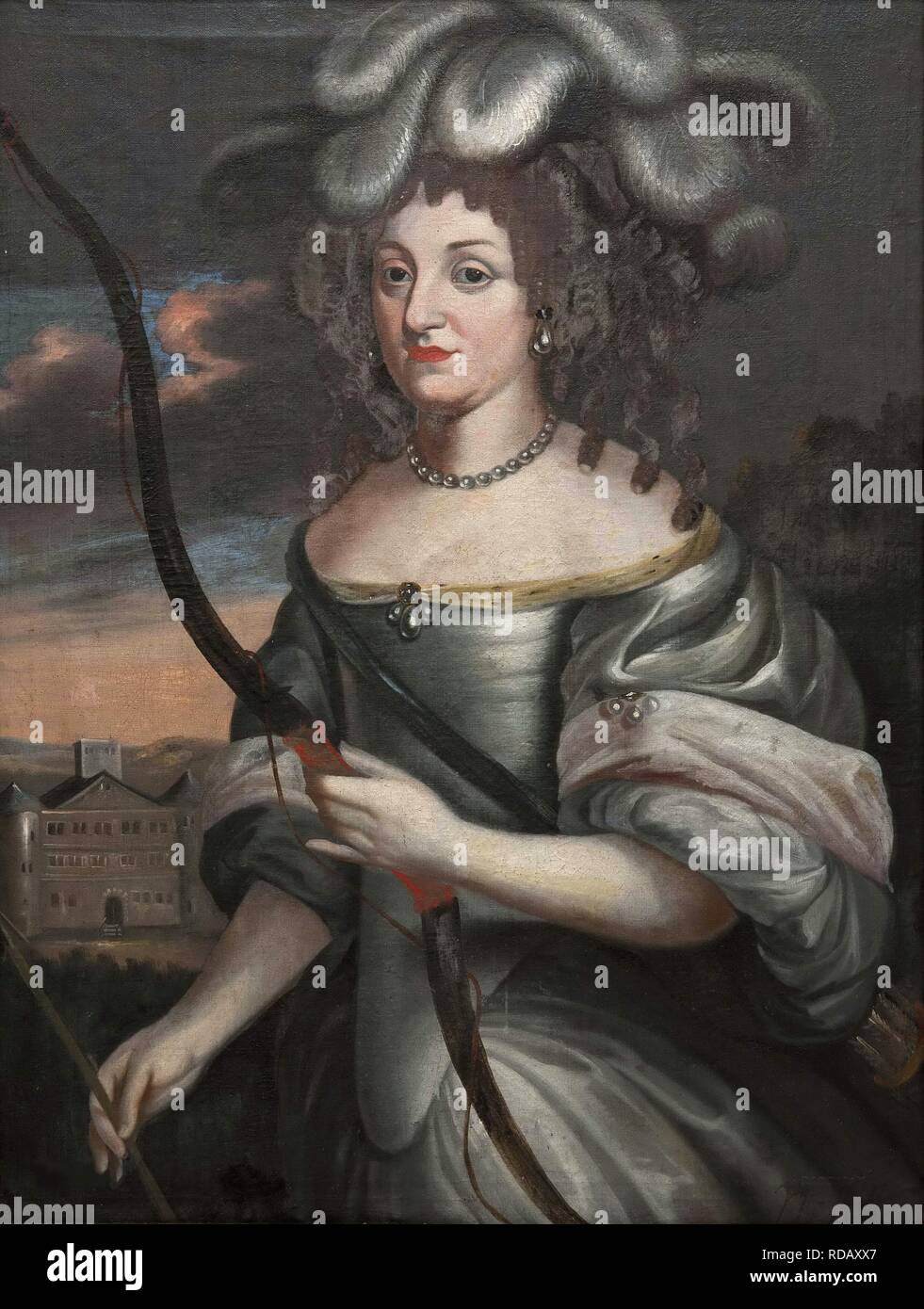 Duchess Louise Elisabeth of Courland (1646-1690), Landgravine of Hesse-Homburg. Museum: Nationalmuseum Stockholm. Author: ANONYMOUS. Stock Photo