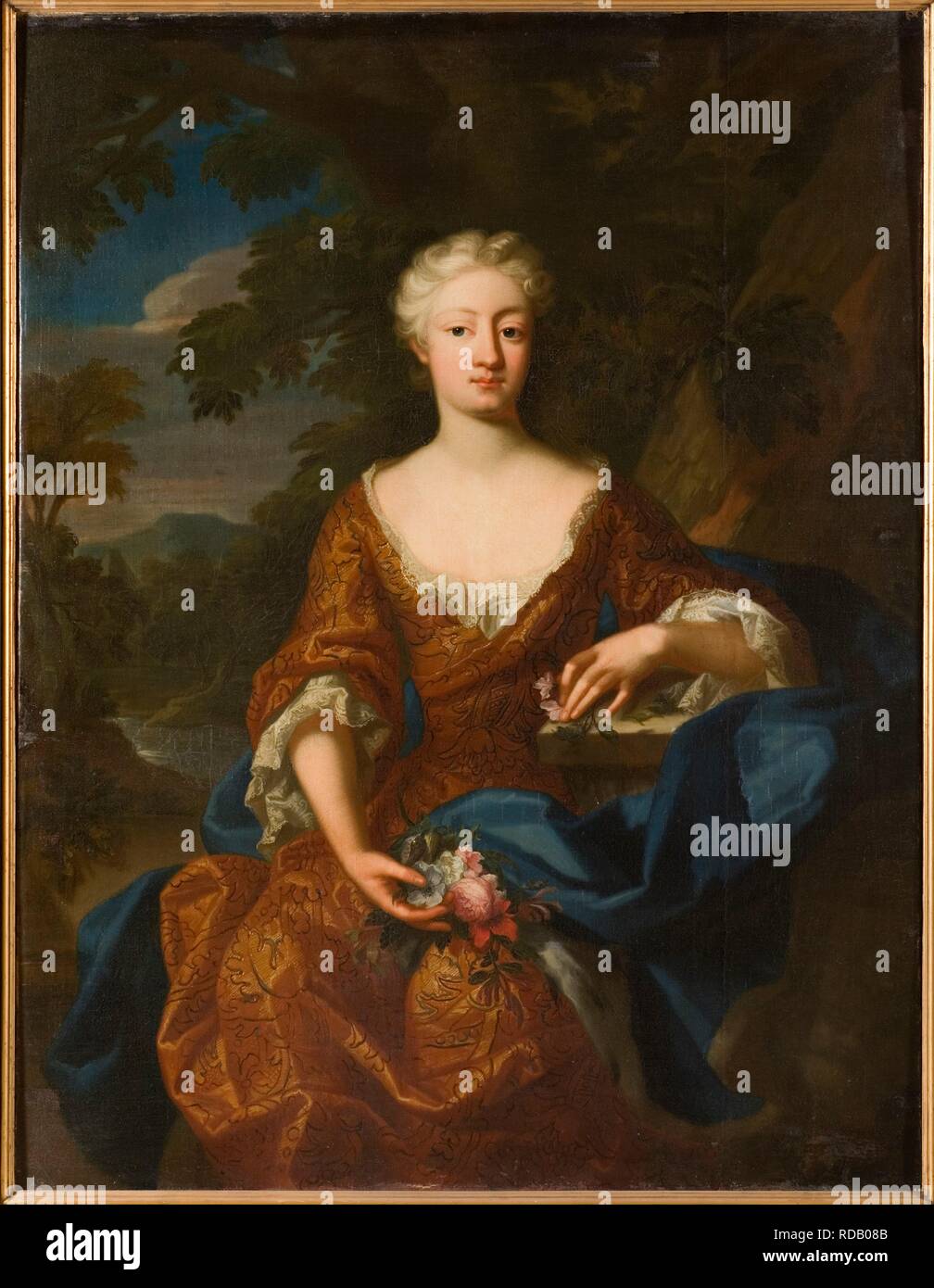 Portrait of Princess Luise Dorothea of Prussia (1680-1705). Museum: Nationalmuseum Stockholm. Author: Quiter, Hermann Hendrik, the Younger. Stock Photo